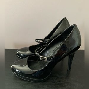 Calvin Klein Black Mary Jane style heel.